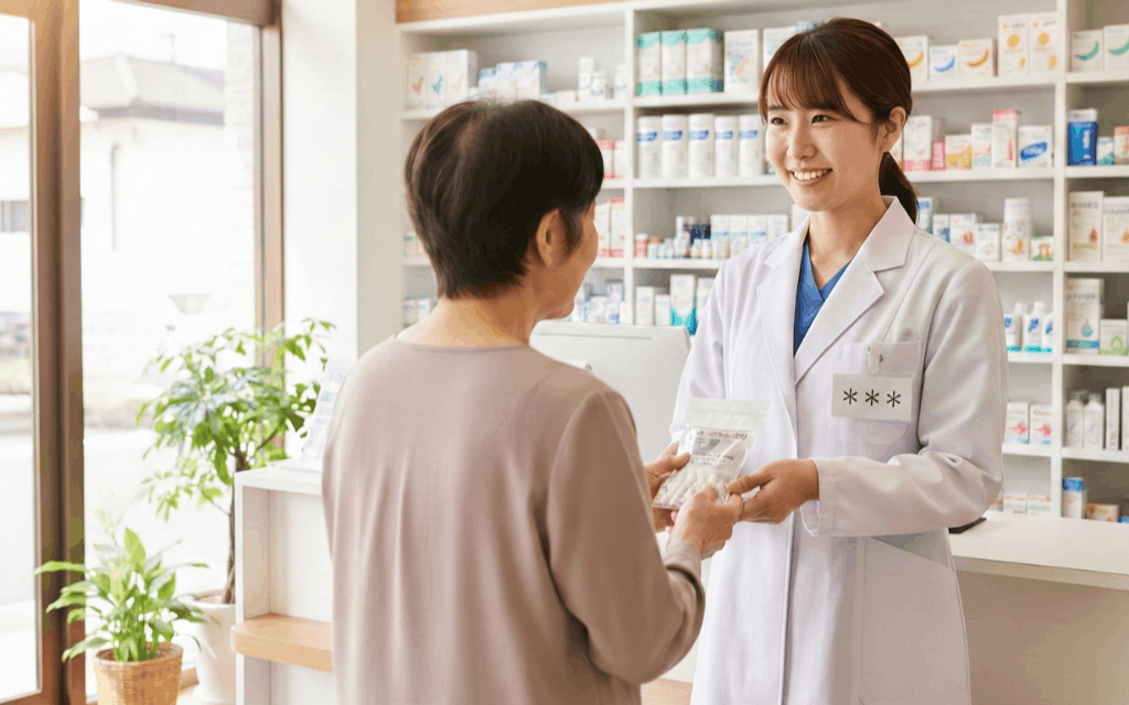 地域の信頼を守る薬局に努める女性薬剤師のイメージ画像